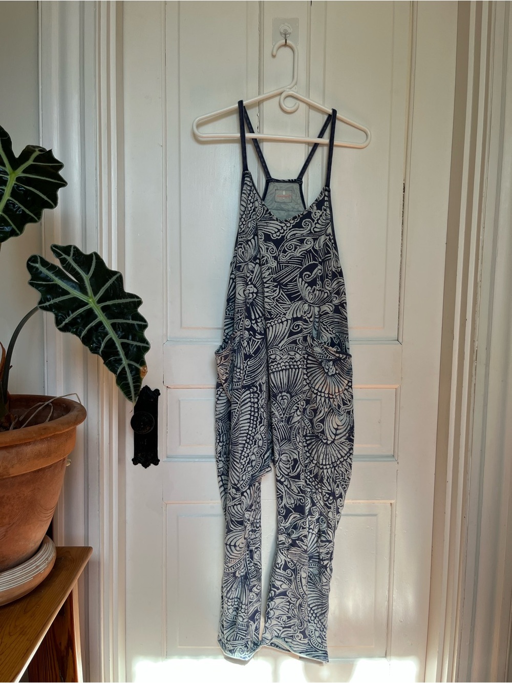 RARE Free People Indigo Combo Hot Shot Onesie Size XS